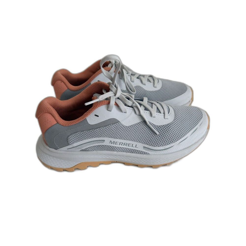 Merrell Fly Strike 2 Women’s 7.5 Gray Salmon Trail Running Shoes J068600